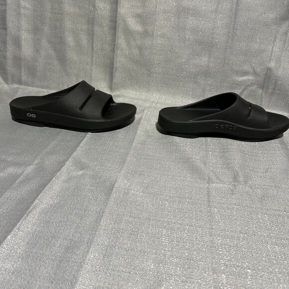 OOFOS OOAHH Sandal Slide Recovery Footware Unisex M- 6 ,W-8 Black - Picture 6 of 7